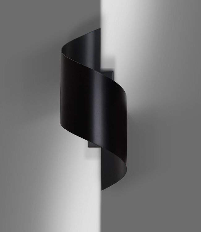 SPINER Wandlamp – Minimalistisch – Metaal – Zwart – G9