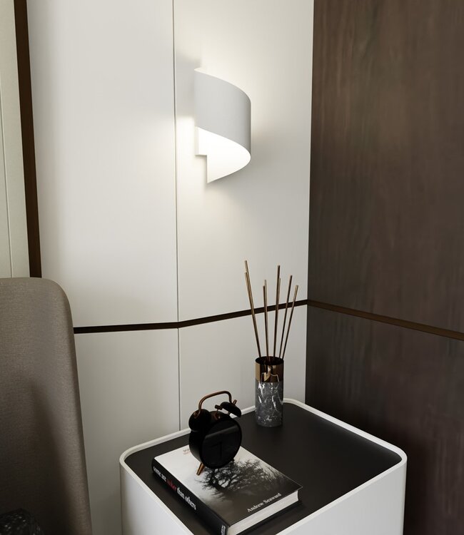 SPINER Wandlamp – Minimalistisch – Metaal – Wit – G9