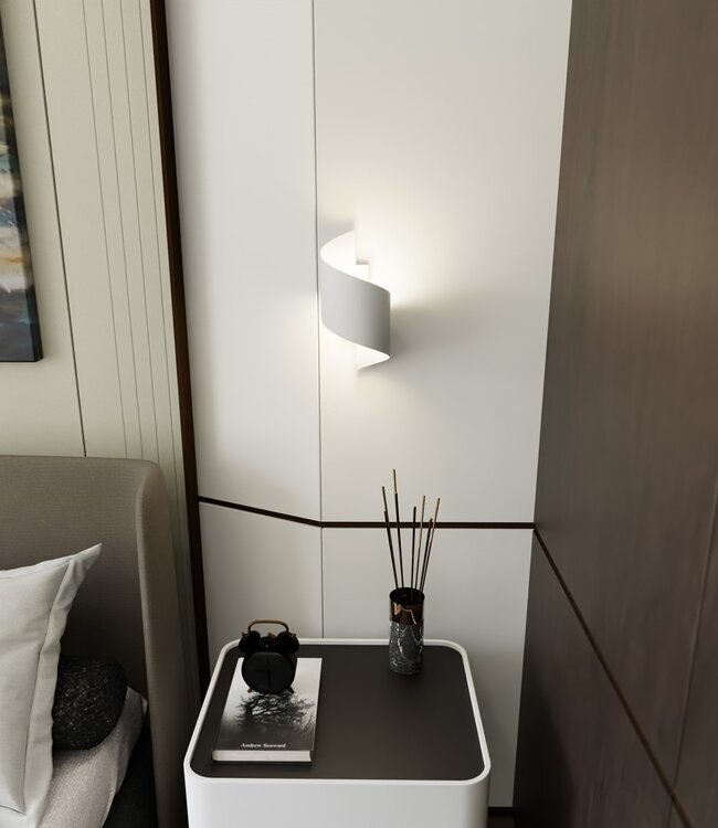 SPINER Wandlamp – Minimalistisch – Metaal – Wit – G9