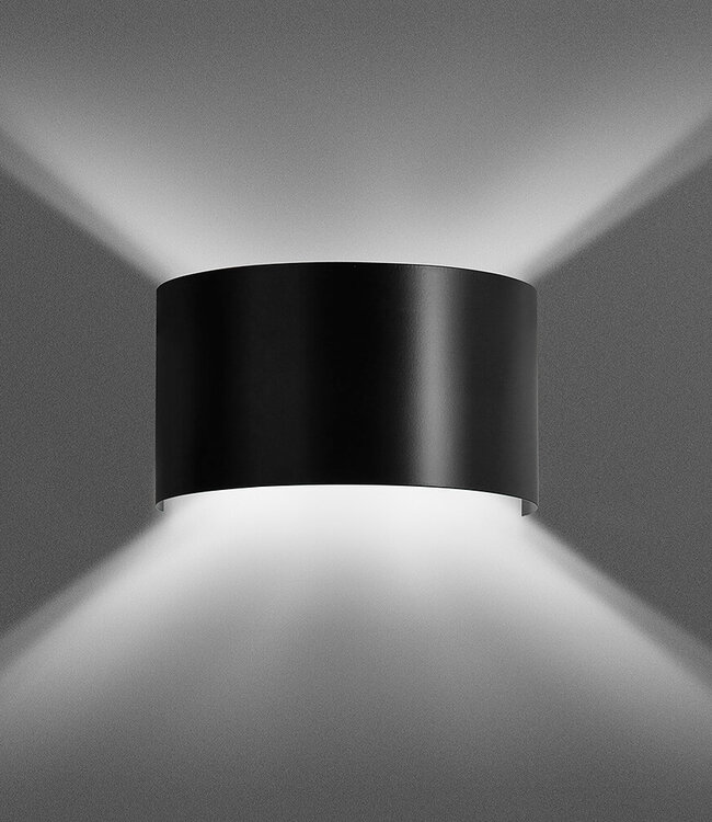 FOLD Wandlamp – Minimalistisch – Metaal – Zwart – G9