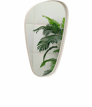 Metal Mirror – Organic Design – White / Beige – Various Sizes