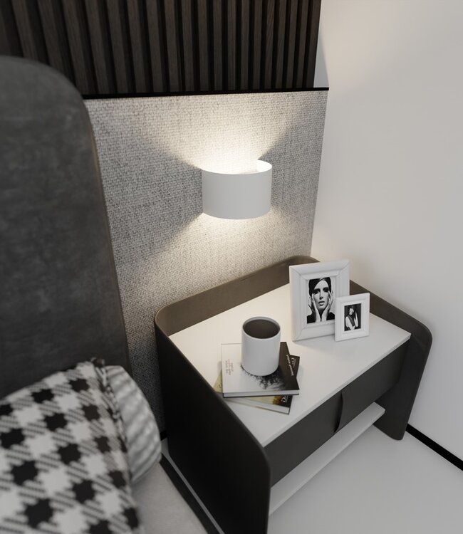 FOLD Wandlamp – Minimalistisch – Metaal – Wit – G9