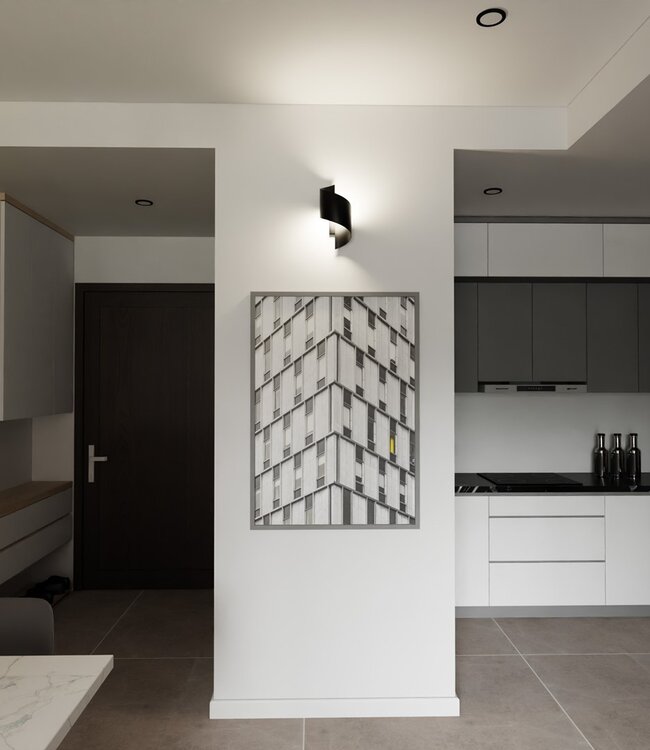 SPINER Wandlamp – Minimalistisch – Metaal – Zwart – G9