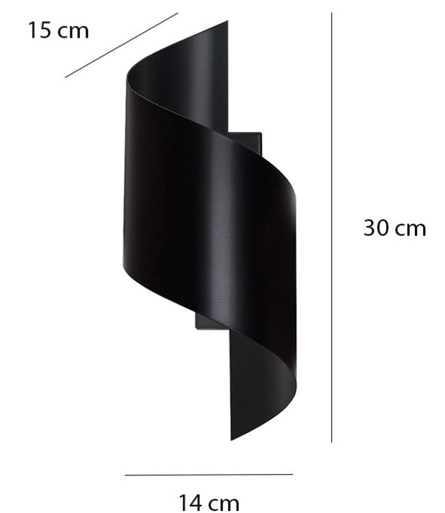 SPINER Wandlamp – Minimalistisch – Metaal – Zwart – G9