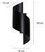 SPINER Wall Lamp – Minimalist – Metal – Black – G9