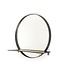 Round Mirror with Shelf – Metal – Black – Ø40 cm