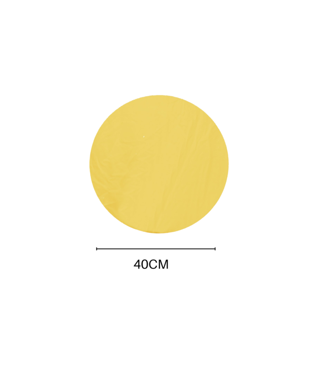 Housevitamin Round Mirror – Gold Glass – 40x1x40 cm