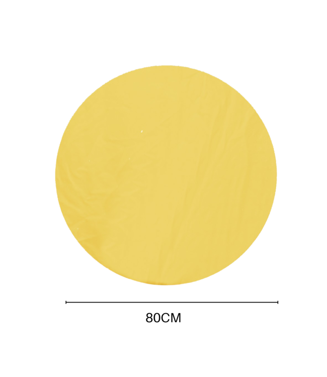 Housevitamin Round Mirror – Gold Glass – 80x1x80 cm