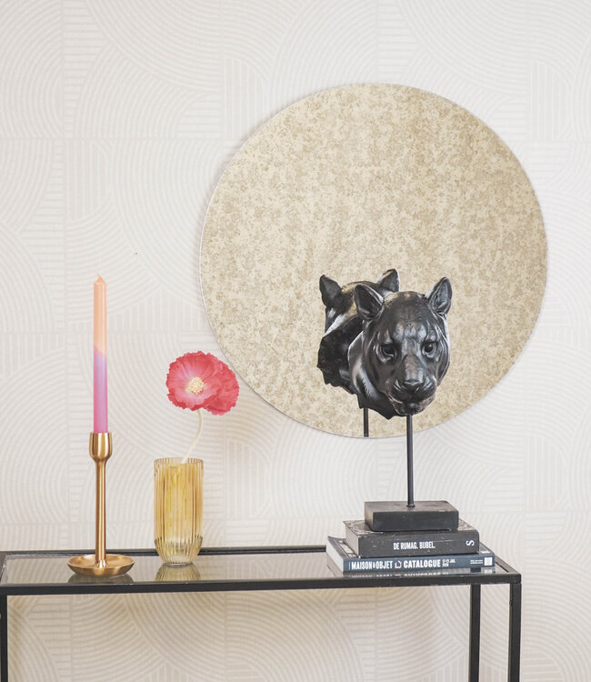 Housevitamin Round Mirror – Smoked Glass – 60x1x60 cm