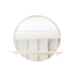 ParisMirror – Round Metal Mirror with Shelf – Black – 40x40x13 cm