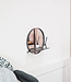 Round Mirror with Shelf – Metal – Black – Ø40 cm