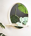 ParisMirror – Round Metal Mirror with Shelf – Black – 40x40x13 cm
