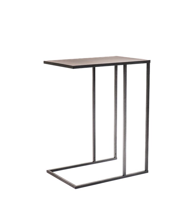 Bijzettafel - Metaal - Zwart - 45x30x60cm