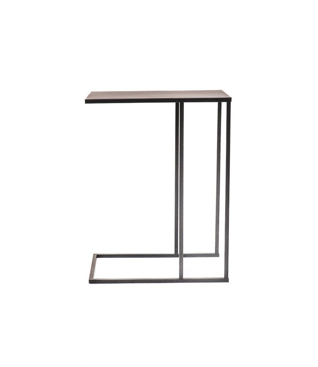 Bijzettafel - Metaal - Zwart - 45x30x60cm