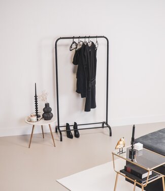 Housevitamin Clothes rack - Metal - Black - 80x40x150cm