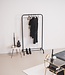 Clothes rack - Metal - Black - 80x40x150cm