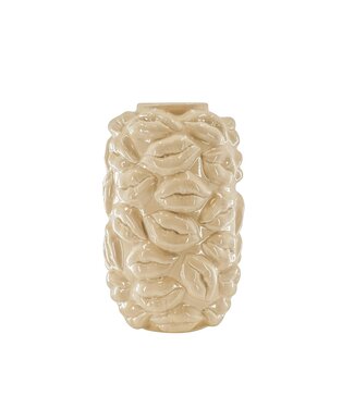 Housevitamin Vase - Kisses - Ceramic - Beige - 17x17x27cm