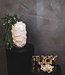 Vase - 'FUCK' - Ceramic - Beige - 17x17x27cm
