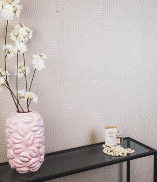 Housevitamin Vase - Kisses - Ceramic - Light Pink - 17x17x27cm