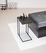 Side table - Metal - Black - 45x30x60cm