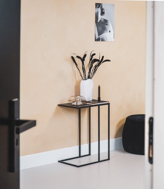 Side table - Metal - Black - 45x30x60cm