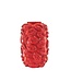 Vaas - Kusjes - Keramiek - Rood - 17x17x27cm