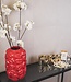 Vase - Kisses - Ceramic - Red - 17x17x27cm