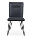 Set of 2 Modern Dining Chairs – Cobalt – Hairpin Legs