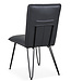 Set of 2 Modern Dining Chairs – Cobalt – Hairpin Legs