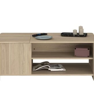 PARISOT Rechthoekige BETTY Salontafel – Eiken Decor – L110 x H42 x D60 cm