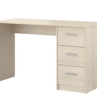 PARISOT Desk with 3 Drawers – Light Acacia Finish – L121.2 x D74.3 x H55 cm