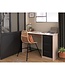 Parisot Recht Bureau met 3 Laden – Brooklyn Oak Decor