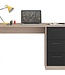 Parisot Recht Bureau met 3 Laden – Brooklyn Oak Decor