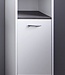 Badkamerkast CaliforniaSanDiego – MDF – 1 deur + 1 open vak – Wit / Smoke Zilver