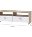 HELPPO TV Unit – Matt White with Oak Effect – W 95 cm
