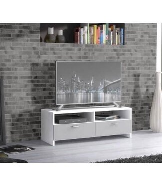 AUCUNE Contemporary Matt Grey HELPPO TV Unit – W 95 cm