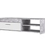 Eigentijds tv-meubel – Wit en lichtgrijs beton – B 120 x D 42,1 x H 31,8 cm
