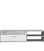 Eigentijds tv-meubel – Wit en lichtgrijs beton – B 120 x D 42,1 x H 31,8 cm