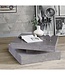 Square Swivel Coffee Table – Light Grey Concrete Decor – Classic