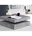 Square Swivel Coffee Table – Light Grey Concrete Decor – Classic