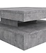 Square Swivel Coffee Table – Light Grey Concrete Decor – Classic