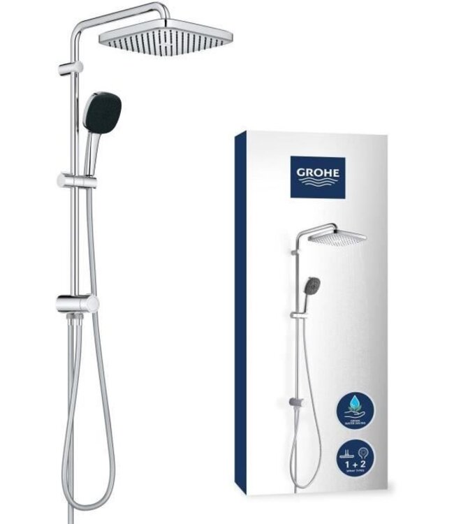 Douchesysteem GROHE Vitalio 250 – 2-standen, Waterbesparend – Chroom