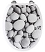 Pebble WC-toiletbril - grijs