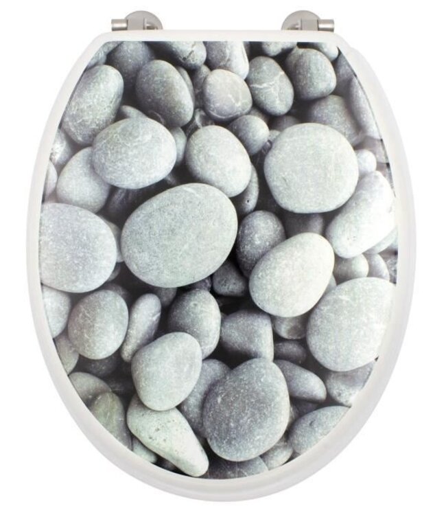 Pebble WC Toilet Seat - Gray