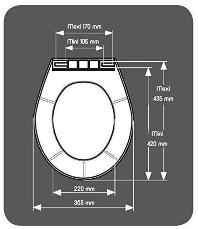 Polypropylene Toilet Seat – White – Simple & Durable