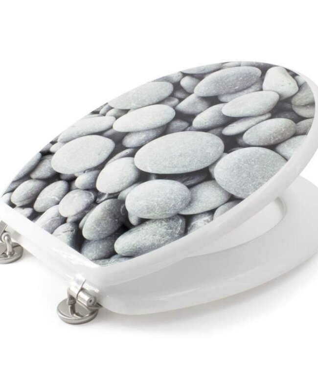 Pebble WC Toilet Seat - Gray