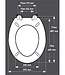 Pebble WC-toiletbril - grijs