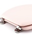 Dolce Toilet Seat – Cast Wood & Pink Crystal – Stainless Steel Hinges