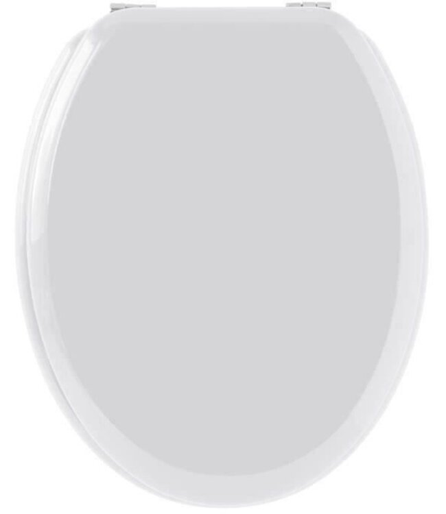 Toiletbril Sweet White – MDF Hout – Glanzend Wit – Universeel