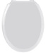 Toiletbril Sweet White – MDF Hout – Glanzend Wit – Universeel